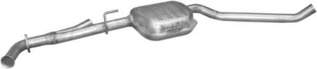 Глушитель, алюм. сталь, середн. часть Opel Omega B 2.2i -16V 99-03 kombi POLMOSTROW 17.326 (фото 1)