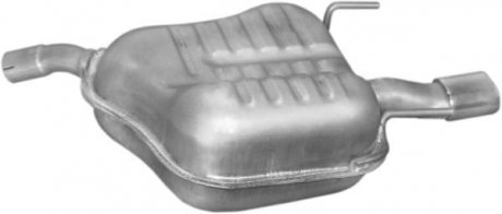 Глушитель алюм. сталь, задн. часть Opel Vectra C 1.6i -16V 1.8i -16V 04/02- (17. POLMOSTROW 17619 (фото 1)
