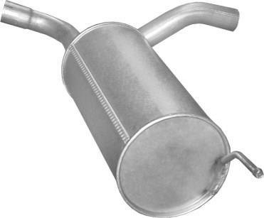 Глушитель (задняячасть) алюминизированная сталь Citroen Jumpy/Peugeot Expert/Fia POLMOSTROW 19106
