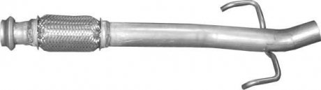 Алюм глушник. сталь, середн. частина Peugeot 207/208 (19.176) POLMOSTROW 19176