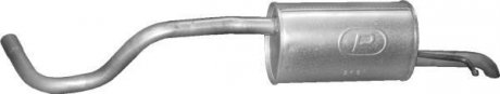 Алюм глушник. сталь, задн. частина Skoda Roomster 1.2i 05/06-03/09 (24.67) Polmo POLMOSTROW 2467