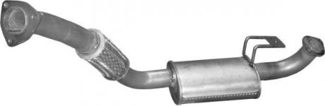 Глушник, алюміній. сталь, передн. частина Toyota Land Cruiser 4.2 Turbo Diesel 90-98 POLMOSTROW 26291