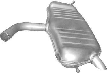Глушник (задня частина) алюмінієва сталь VW Touran 1.6 (03-08) (30.150) P POLMOSTROW 30150
