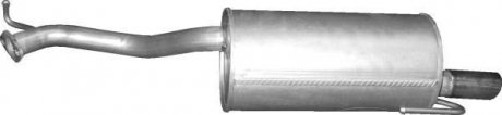 Алюм глушник. сталь, задн. частина Subaru Legacy III 2.0/2.5 (46.25) POLMOSTROW 4625