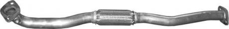 Труба приемная нержавеющая сталь Kia Sportage 2.0i (04-08)/Hyundai Tuscon 2.0 04 POLMOSTROW 4735 (фото 1)