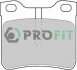 Колодки гальмівні дискові PROFIT 50001044C (фото 1)