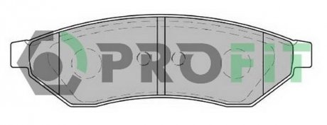 Колодки тормозные дисковые PROFIT 5000-1986