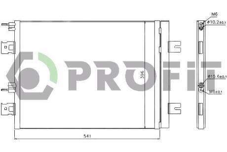 Конденсер кондиціонера PROFIT PR 1901C3 (фото 1)