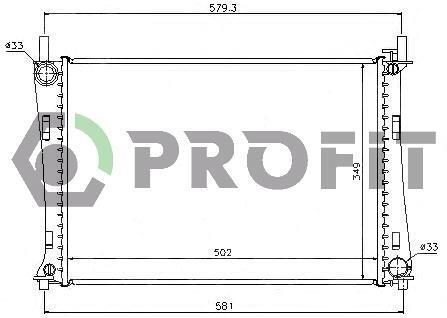 Радіатор охолоджування PROFIT PR 2562A3 (фото 1)