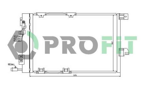 Конденсер кондиціонера PROFIT PR 5050C1 (фото 1)