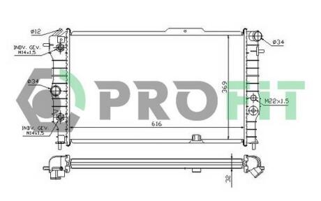 Радіатор охолоджування PROFIT PR 5076A3 (фото 1)