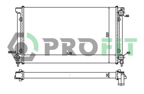 Радіатор охолоджування PROFIT PR 9537A4 (фото 1)