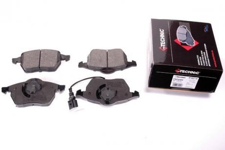 Колодки гальмівні prz?d AUDI A3, TT, SEAT LEON, TOLEDO II, SKODA OCTAVIA, VW BORA,GOLF IV, NEW BEETLE, POLO 1.8-2.8 12.96- PROTECHNIC PRP0402C