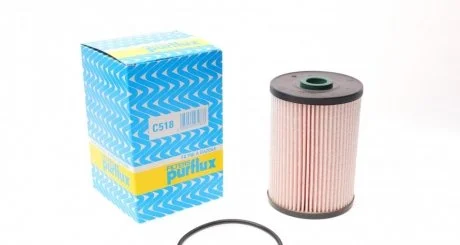 Фільтр паливний 1.9/2.0 TDI/SDI Caddy III >03.06 (>2K-6-090000)/Golf V/Octavia A5 Purflux C518