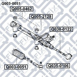 Пильовик рульової рейки Q-fix Q0030051