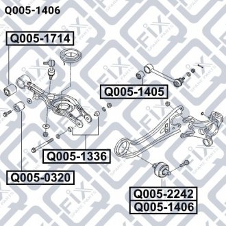 САЙЛЕНТБЛОК ЗАДН R ПРОД ВАЖАРА Q-fix Q0051406