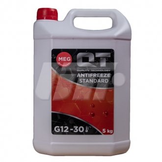 Антифриз QT MEG STANDARD -30 G12 RED 5кг QT-OIL QT551305 (фото 1)