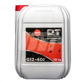 Антифриз QT MEG EXTRA -40 G12 RED 10кг QT-OIL QT5614010 (фото 1)