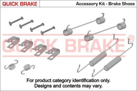 Монтажний набір барабанних колодок QUICK BRAKE 105-0005 (фото 1)