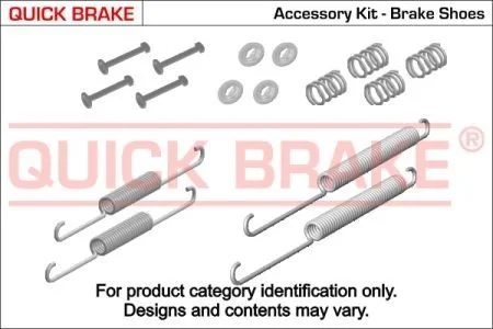 Монтажний к-кт гальмівних колодок QUICK BRAKE 105-0018