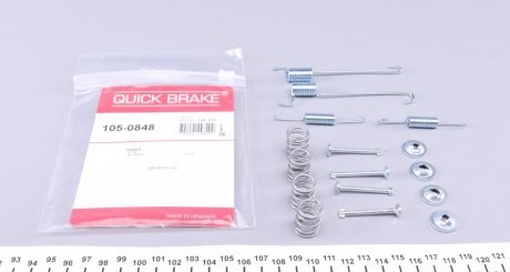 Комплект пружинок колодок стояночного гальма QUICK BRAKE 105-0848 (фото 1)