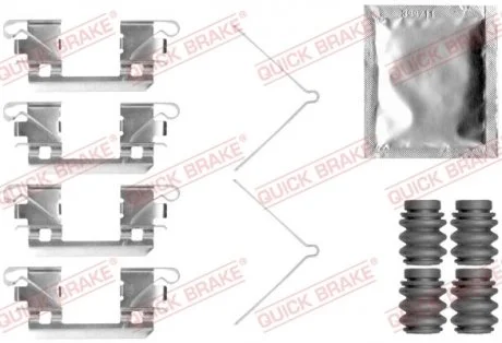 Монтажний набір гальмівних колодок передн HONDA JAZZ IV 1.3/1.5 09.15- QUICK BRAKE 109-0113