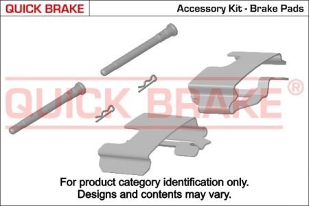 Монтажный набор дисковых колодок QUICK BRAKE 1091108