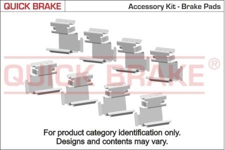 Монтажний набір дискових колодок QUICK BRAKE 1091130 (фото 1)