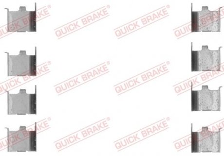 Монтажний набір дискових колодок QUICK BRAKE 1091132 (фото 1)
