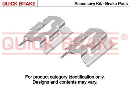 Монтажный набор дисковых колодок QUICK BRAKE 1091154 (фото 1)
