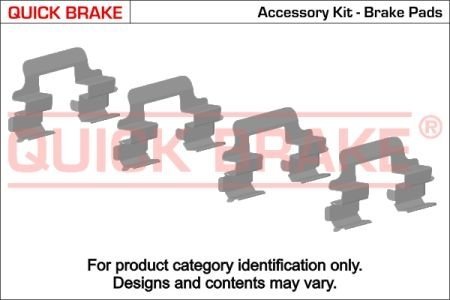 Р/к дисковых тормозов. колодок QUICK BRAKE 109-1655 (фото 1)