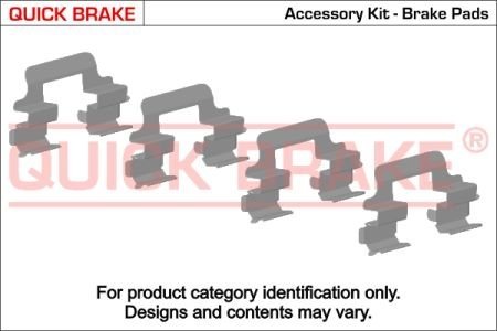 Монтажный набор тормозной колодки QUICK BRAKE 1091821 (фото 1)