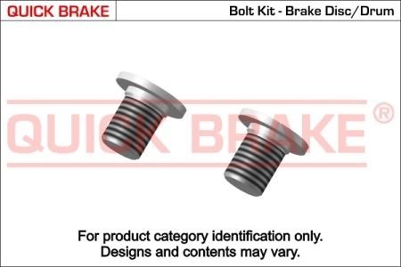 Болт, диск тормозного механизма QUICK BRAKE 11664K (фото 1)