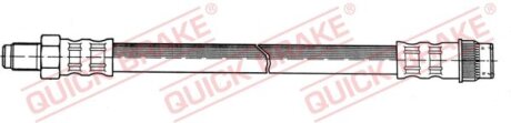 Гальмівний шланг гнучкий задн Лів/Прав (довжина 389мм, M10x1/M10x1) RENAULT TRAFIC 1.4-2.5D 03.80-03.01 QUICK BRAKE 32093