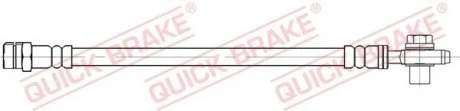 Гальмівний шланг гнучкий задн Прав (довжина 255мм, M10x1/M10x1,5) AUDI A1, A3, SEAT IBIZA IV, IBIZA IV SC, IBIZA IV ST, LEON, SKODA OCTAVIA II, SUPERB II, YETI, VW BEETLE 1.0-Electric 05.03-05.22 QUICK BRAKE 50095X