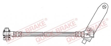 Шланг тормозной QUICK BRAKE 59979X (фото 1)