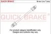 Гальмівний шланг мідь передн Лів OPEL KADETT C, KADETT C CITY, TOYOTA AVENSIS, CELICA, COROLLA, STARLET 1.0-2.0D 08.73-02.03 QUICK BRAKE CU0315DD (фото 1)