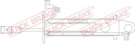 Датчик зносу гальмівних колодок(дискових) QUICK BRAKE WS0236A (фото 1)