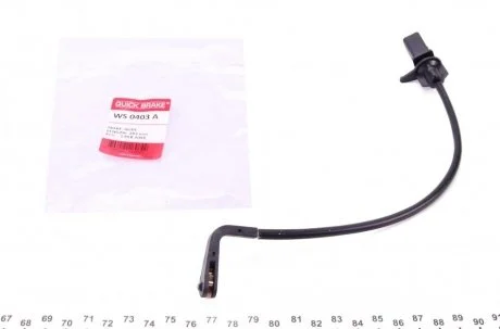 Датчик износа, тормоз. QUICK BRAKE WS0403A