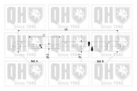 Газовая пружина, крышка багажник QUINTON HAZELL 128771