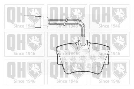 Комплект тормозных колодок, дисковый тормоз QUINTON HAZELL BP1050