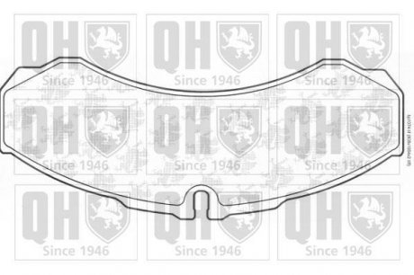 Комплект тормозных колодок, дисковый тормоз QUINTON HAZELL BP1074
