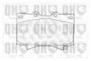 Колодки тормозные (передние) Toyota Land Cruiser 100 98-07/Prado 02-10/Lexus LX 98-08 QUINTON HAZELL BP1194 (фото 1)