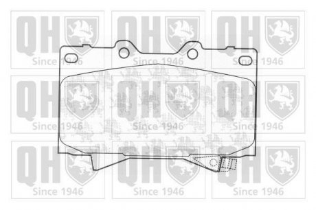 Колодки тормозные (передние) Toyota Land Cruiser 100 98-07/Prado 02-10/Lexus LX 98-08 QUINTON HAZELL BP1194