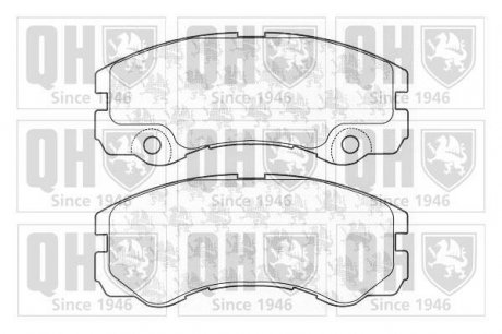 Комплект гальмівних колодок, дискове гальмо QUINTON HAZELL BP1204