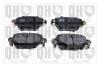 Комплект тормозных колодок, дисковый тормоз QUINTON HAZELL BP1282 (фото 1)
