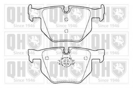 Комплект тормозных колодок, дисковый тормоз QUINTON HAZELL BP1466
