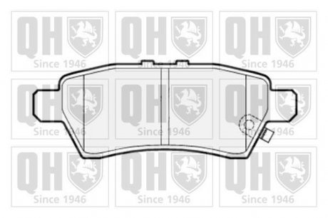 Комплект тормозных колодок, дисковый тормоз QUINTON HAZELL BP1527