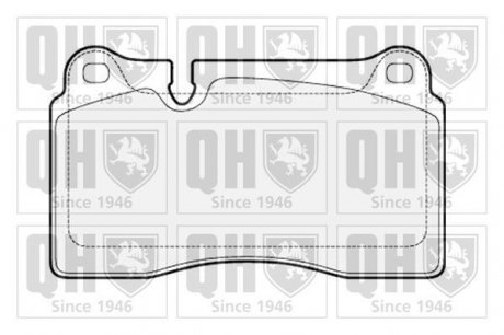 Комплект тормозных колодок, дисковый тормоз QUINTON HAZELL BP1566