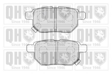 Комплект гальмівних колодок, дискове гальмо QUINTON HAZELL BP1619 (фото 1)